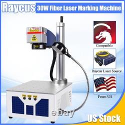 Raycus 30W 110110mm Fiber Laser Marking Engraver Machine Metal Marker US ship