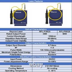 Raycus 30W 110110mm Fiber Laser Marking Engraver Machine Metal Marker US ship