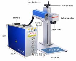 Raycus 30W Fiber Laser Marking Machine Metal Engraving with Rotation Axis FDA