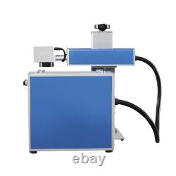 Raycus 30W Metal Fiber Laser Metal Marking Machine Two Lens With Rotary Axis US