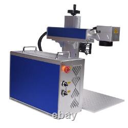 Raycus 30W QB 300300mm Fiber Laser Marking Rotary Machine Gold Jewellery Mark