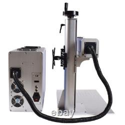 Raycus 30W QB Fiber Laser Marking 300300mm Metal Stainless Steel Marking Rotary