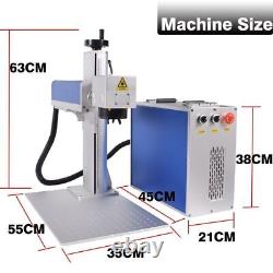 Raycus 30W QB Fiber Laser Marking Machine Laser Marker Rotary axis EZCAD2 US