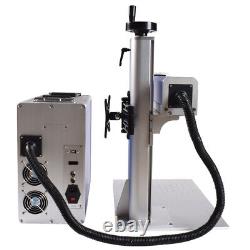 Raycus 30W QB Laser Fiber Marking Machine 300/110mm Field Lens EzCad2 Metal INUS