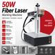 Raycus 50w Fiber Laser Engraver Marking Machine Metal Laser 110/175mm Lens Us