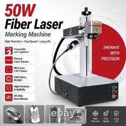 Raycus 50W Fiber Laser Engraver Marking Machine Metal Laser 110/175mm lens US