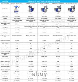 Raycus 50W Fiber Laser Marking 12X12 D80Rotary EZCAD LightBurn Compatible Laser