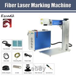 Raycus 50W Fiber Laser Marking Machine 200x200mm Metal Engraver Marker EzCad2