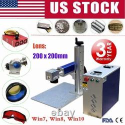 Raycus 50W Fiber Laser Marking Machine Metal Engraving Engraver Ezcad2 CE&FDA