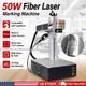 Raycus 50w Fiber Laser Marking Machine Metal Laser Engraver 110/175mm Lens Us