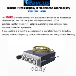 Raycus 60With100W MOPA Fiber Laser Marking Machine Rotary Color Marking 1-2000kHz