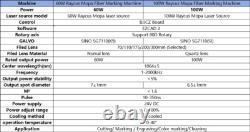 Raycus 60With100W MOPA Fiber Laser Marking Machine Rotary Color Marking 1-2000kHz