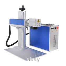 Raycus QB 30W Fiber Laser Marking Machine Rotary Axis For Metal Steel Marking US