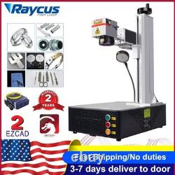 Raycus QS 50W 1064nm Desktop Fiber Laser Marking Machine Metal DIY Engraver