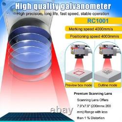 Raycus QS 50W 1064nm Desktop Fiber Laser Marking Machine Metal DIY Engraver