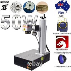 Raycus QS 50W Portable Fiber Laser Marking Machine Metal Desktop Engraver NEW