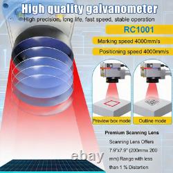 Raycus QS 50W Portable Fiber Laser Marking Machine Metal Desktop Engraver NEW