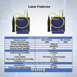 Raycus QS 50W Portable Fiber Laser Marking Machine Metal Desktop Engraver NEW