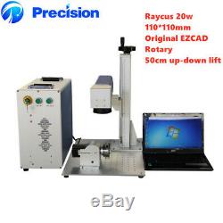 Raycus fiber laser marking machine 20w with rotary