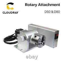 Rotary Attachment for Smart Fiber Laser Marking Machine Max Working Dia. 50\ 80mm