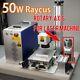 Rotary Axis For 50w Raycus Fiber Laser Engraver Marking Machine Engraving Ezcad