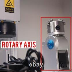 Rotary axis for 50W raycus fiber laser engraver marking machine engraving ezcad