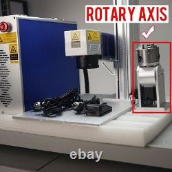 Rotary axis for 50W raycus fiber laser engraver marking machine engraving ezcad