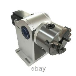 Rotation Axis Fiber Laser Marking Machine 80mm Rotary Shaft Driver Rotary Chuck