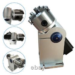 Rotation Axis Fiber Laser Marking Machine& Rotary Shaft Driver Rotary Chuck 80mm