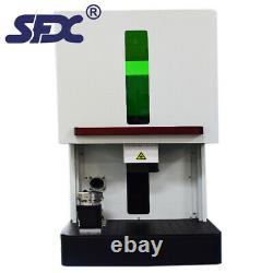 SFX 20W Enclosed Fiber Laser Engraving Machine, Ratory Axis, Ring Bearings Marking