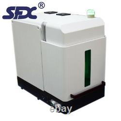 SFX 20W Enclosed Fiber Laser Engraving Machine, Ratory Axis, Ring Bearings Marking