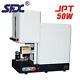 Sfx 50w Jpt Fully Enclosed Fiber Laser Marking Machine With Rotary Jewelrymarker