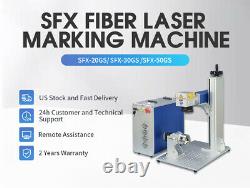 SFX RAYCUS 50W Fiber Laser Marking Deep Engraving Machine D80 Rotary Jewllery