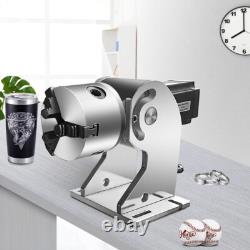 SIHAO 30W Fiber Laser Marking Machines Metal Engraver LightBurn with Rotary Axis