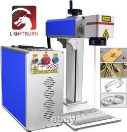 SIHAO 50W Fiber Laser Marking Machine Metal Marker Engraving 7.9x7.9 in Portable