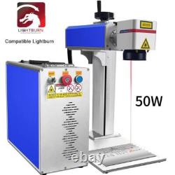 SIHAO 50W Fiber Laser Marking Machine Metal Marker Engraving 7.9x7.9 in Portable