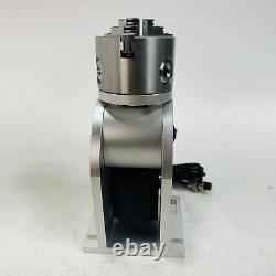 Sanou 80mm Rotary Axis for Fiber Laser Marking Machine Marker Ring Jewelry