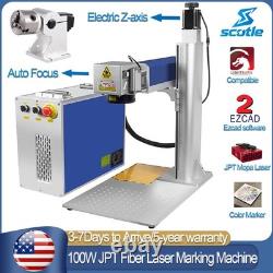Scotle 100W Auto Focus JPT M7 Fiber Laser Marking Machine Metal Engraving Maker