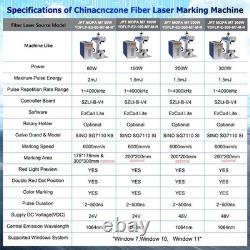 Scotle 100W JPT Mopa Fiber Laser Marking Machine Metal Steel Color Engraving US