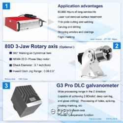 Scotle 200W 2.5D JPT Mopa Fiber Laser Marking Machine Metal Deep/Relief Engraver