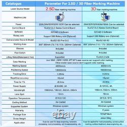 Scotle 200W 2.5D JPT Mopa Fiber Laser Marking Machine Metal Deep/Relief Engraver