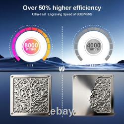 Scotle 2.5D 60W JPT Mopa Fiber Laser Marking Machine Metal Deep Relief Engraving