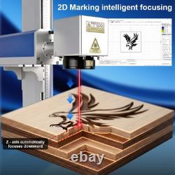 Scotle 2.5D 60W JPT Mopa Fiber Laser Marking Machine Metal Deep Relief Engraving