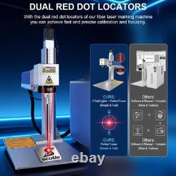 Scotle 2.5D 60W JPT Mopa Fiber Laser Marking Machine Metal Deep Relief Engraving