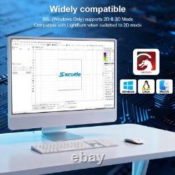 Scotle 2.5D 60W JPT Mopa Fiber Laser Marking Machine Metal Deep Relief Engraving
