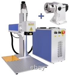 Scotle 2.5D 60W JPT Mopa Fiber Laser Marking Machine Metal Deep Relief Engraving