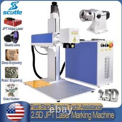 Scotle 2.5D JPT Mopa M7 Fiber Laser Marking Machine Metal Deep Relief Engraver