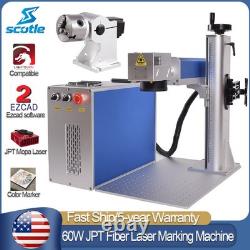 Scotle 60W JPT M7 Fiber Laser Marking Machine Metal Steel Engraving Color Marker