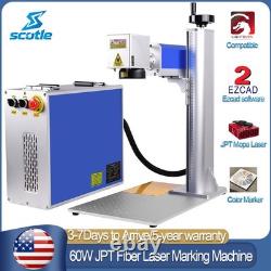Scotle 60W JPT Mopa M7 Fiber Laser Marking Machine Metal Color Marker Engraver
