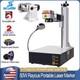 Scotle Raycus 50w Portable Fiber Laser Marking Engraving Machine Metal Marker Us